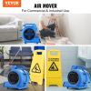 VEVOR Floor Blower, 1/2 HP, 2600 CFM Air Mover for Drying and Cooling, Portable Carpet Dryer Fan with 4 Blowing Angles and Time Function