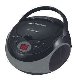 Emerson Portable CD Player Radio (Color: Black)